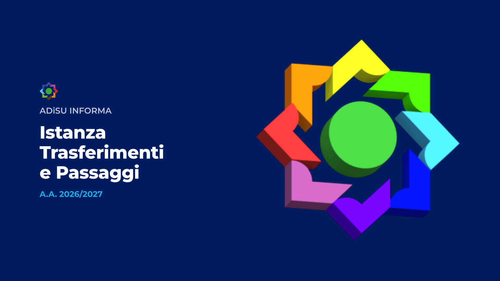 Istanza Trasferimenti e Passaggi - A.A. 2026/2027 - A.Di.S.U.