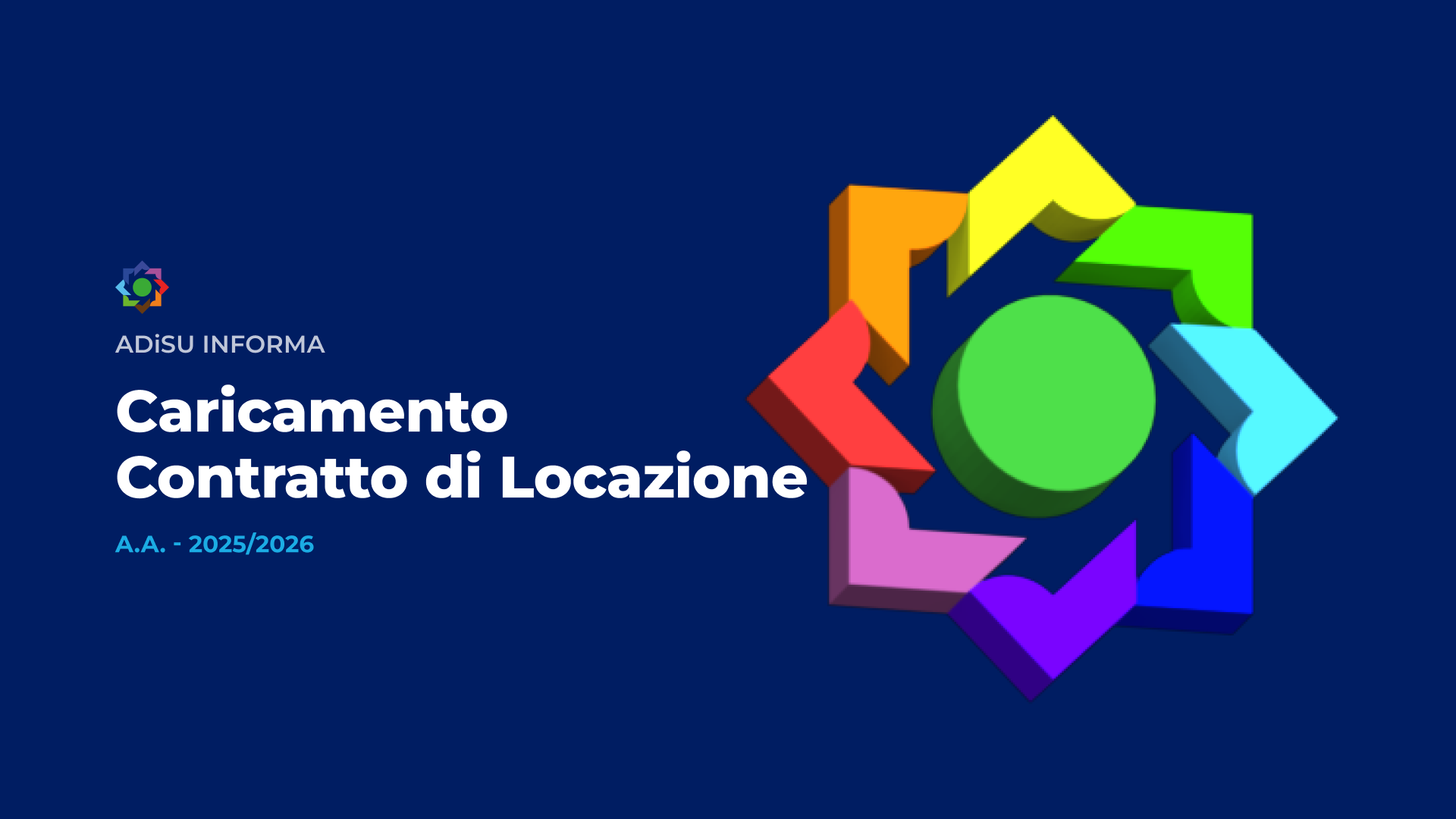 Caricamento Contratto di Locazione - A.A. 2025/26 - A.Di.S.U.