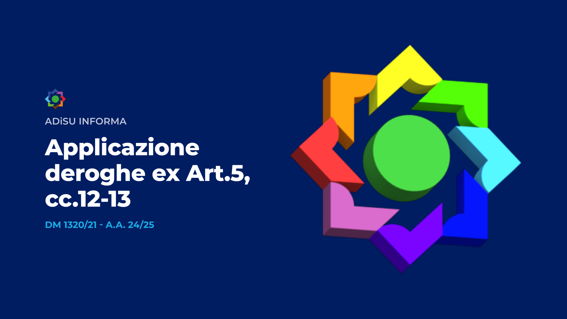 Applicazione deroghe ex Art.5, cc.12-13
