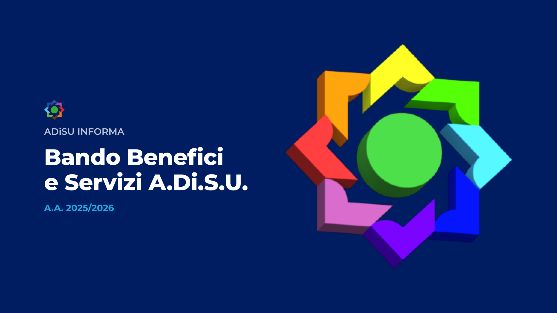 Bando Benefici e Servizi - A.A. 2025/2026 - A.Di.S.U.