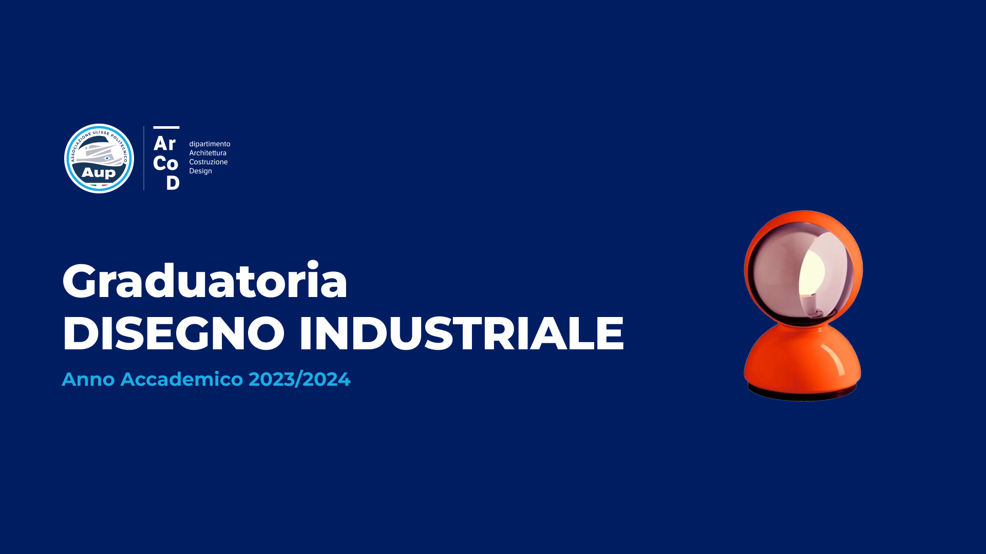 IMMATRICOLAZIONE DISEGNO INDUSTRIALE - A.A. 2023/24