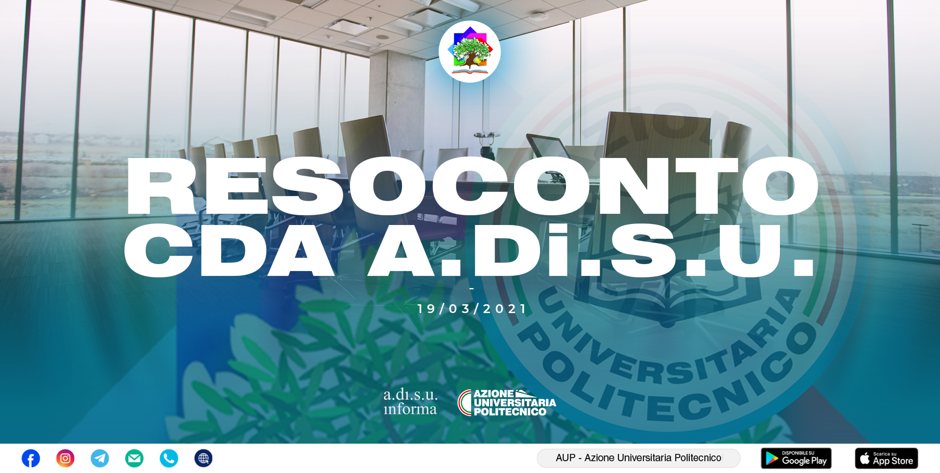Resoconto CdA A.Di.S.U. 19/03/2021