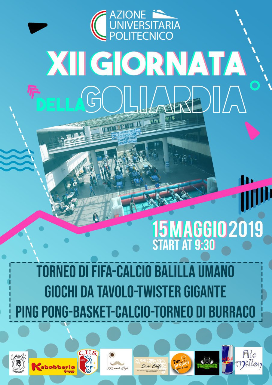 GIORNATA DELLA GOLIARDIA - XII EDIZIONE 15 MAGGIO