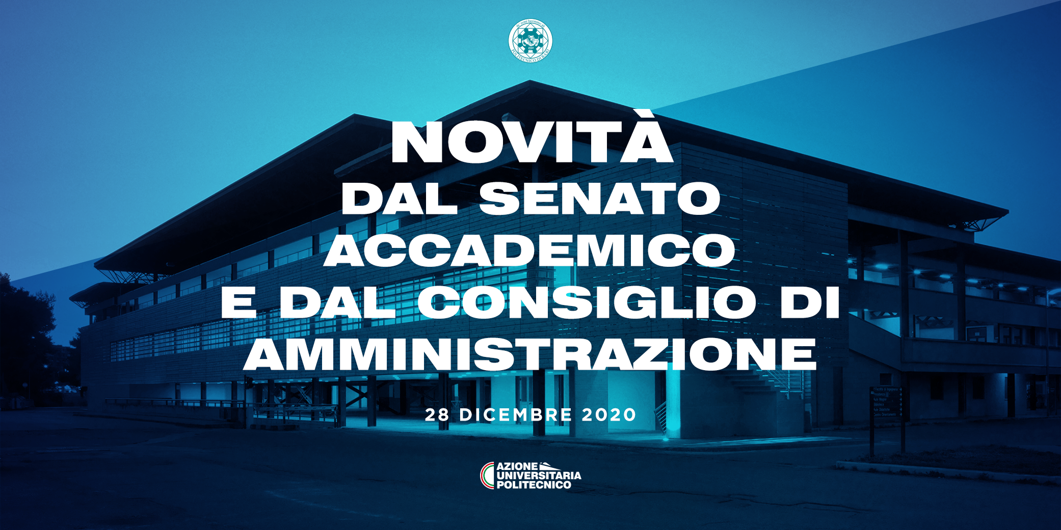 Resoconto Senato Accademico e CdA - 28/12/2020
