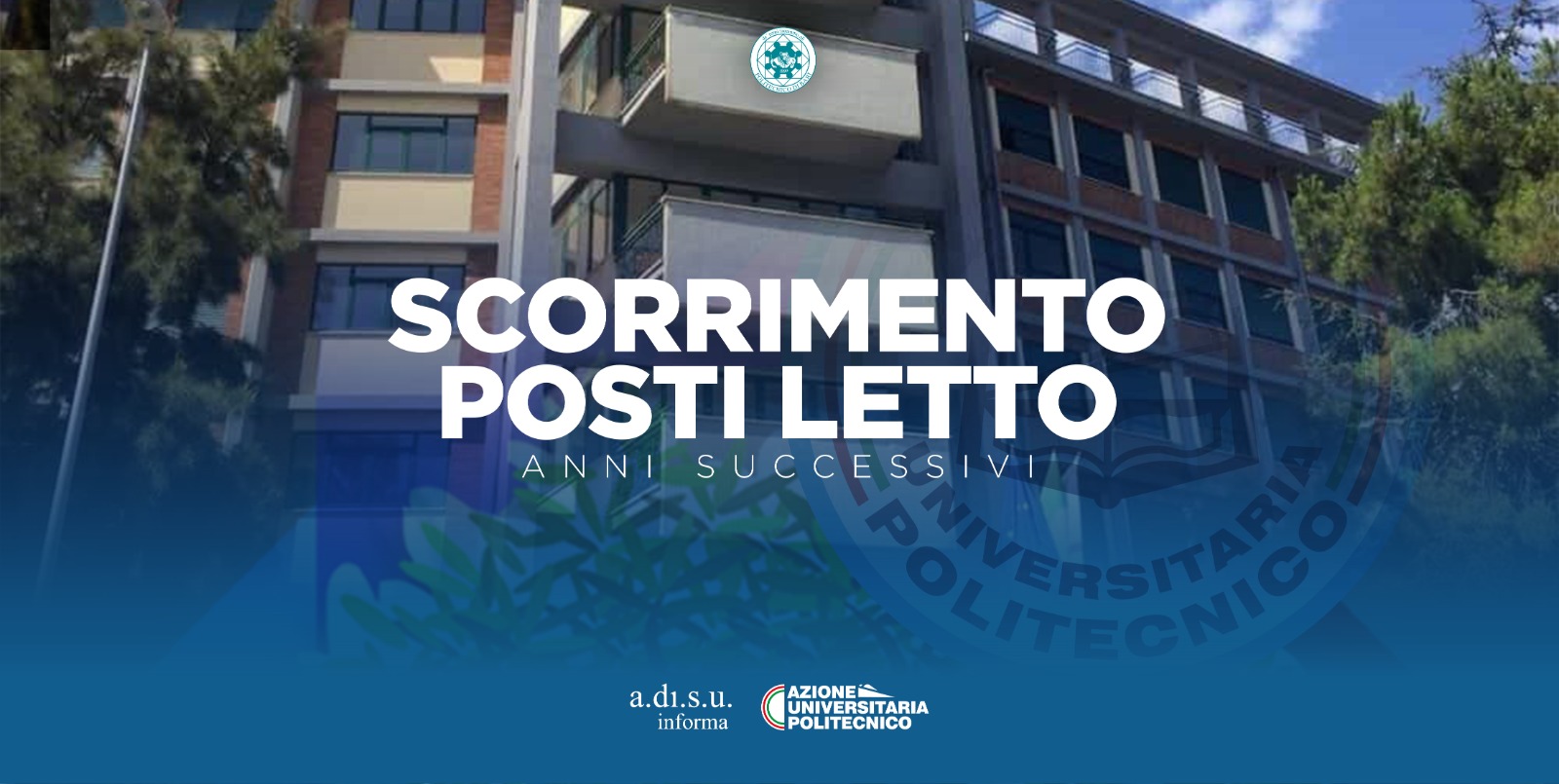 SCORRIMENTO POSTO LETTO ANNI SUCCESSIVI - A.A. 2020/2021