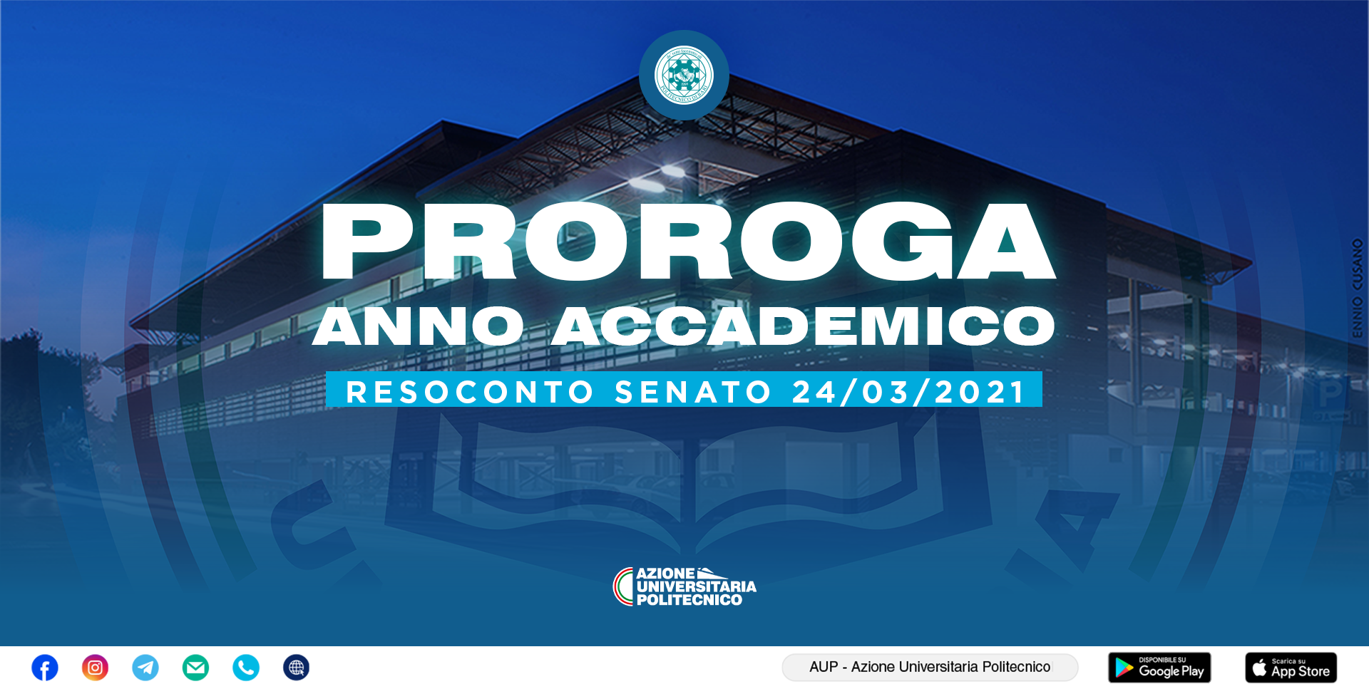 Resoconto Senato Accademico - Proroga A.A. 2019/20