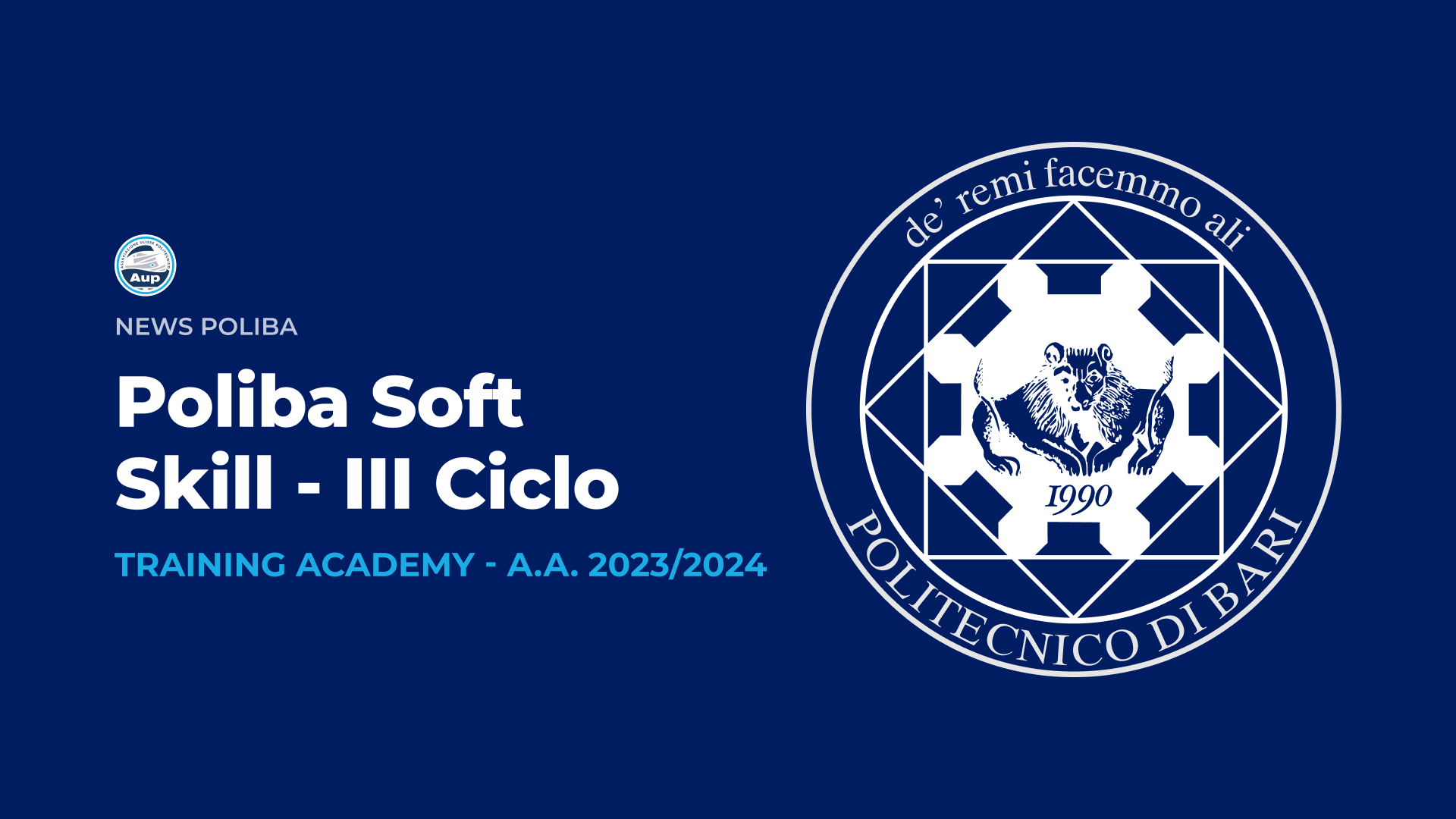 Poliba Soft Skill - Training Academy III CICLO - A.A. 2023/2024