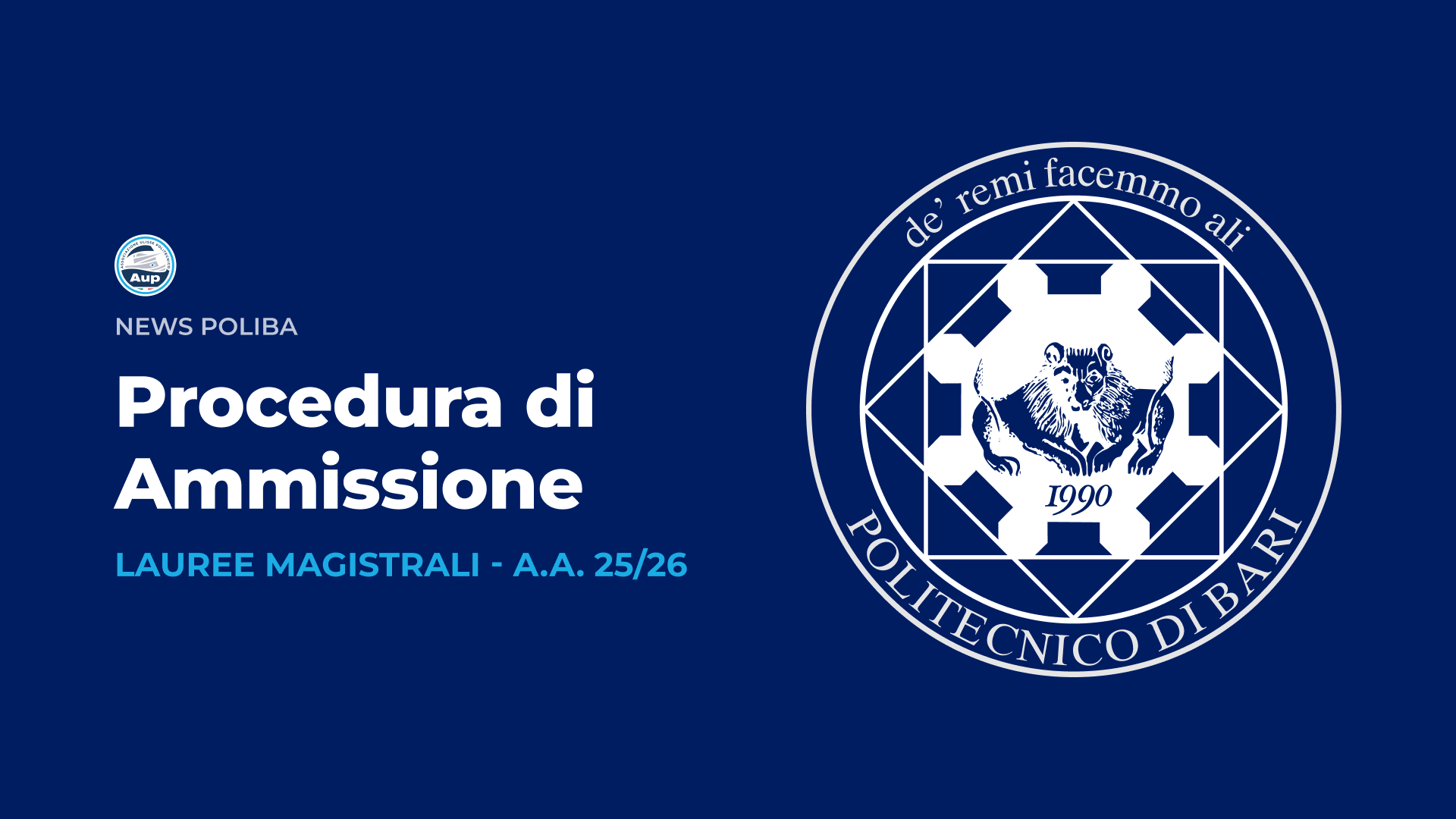 Procedura di Accesso e Immatricolazione alle Lauree Magistrali Biennali - A.A. 2025/2026