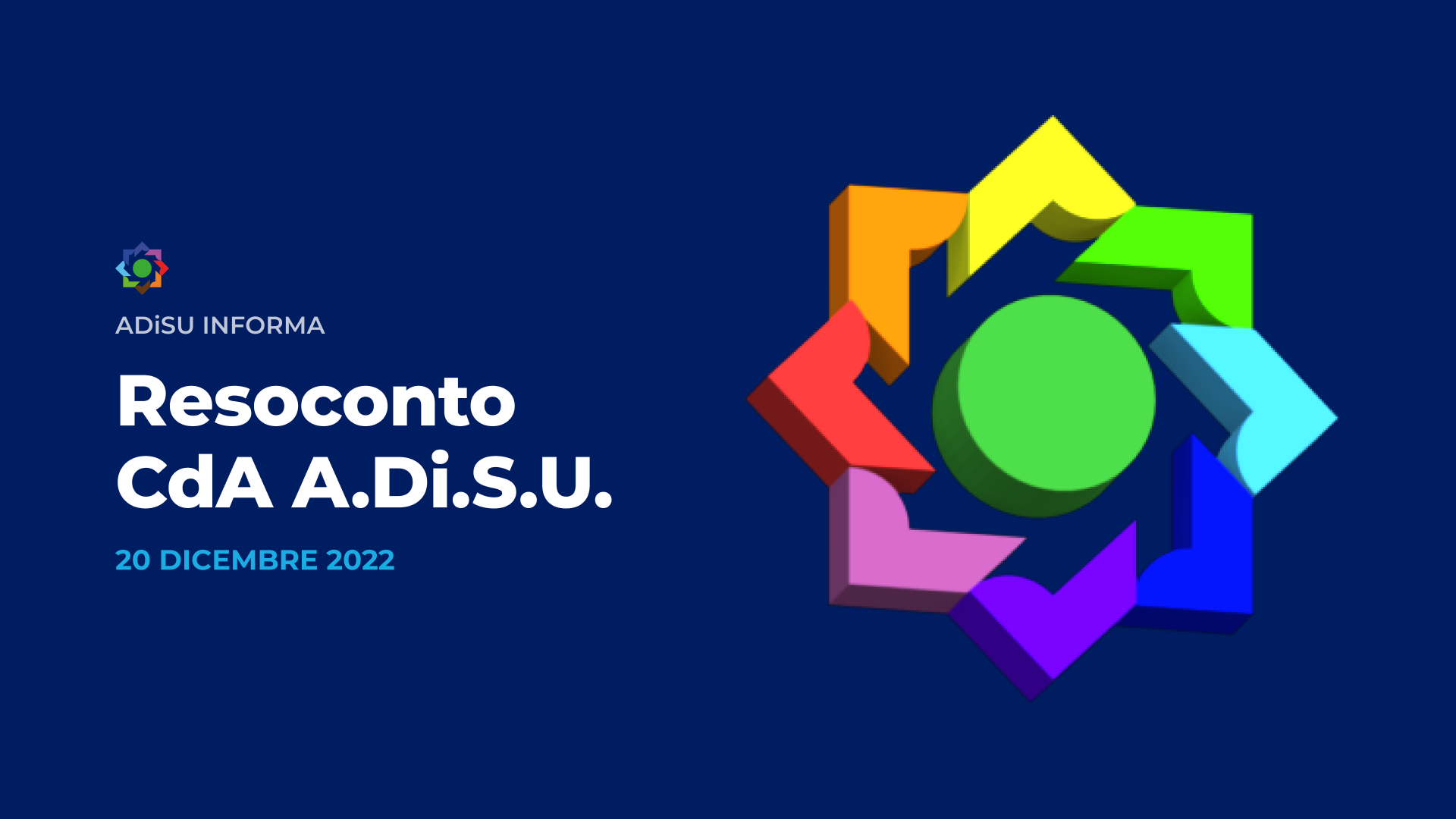 Resoconto CdA A.Di.S.U. - 20 dicembre 2022