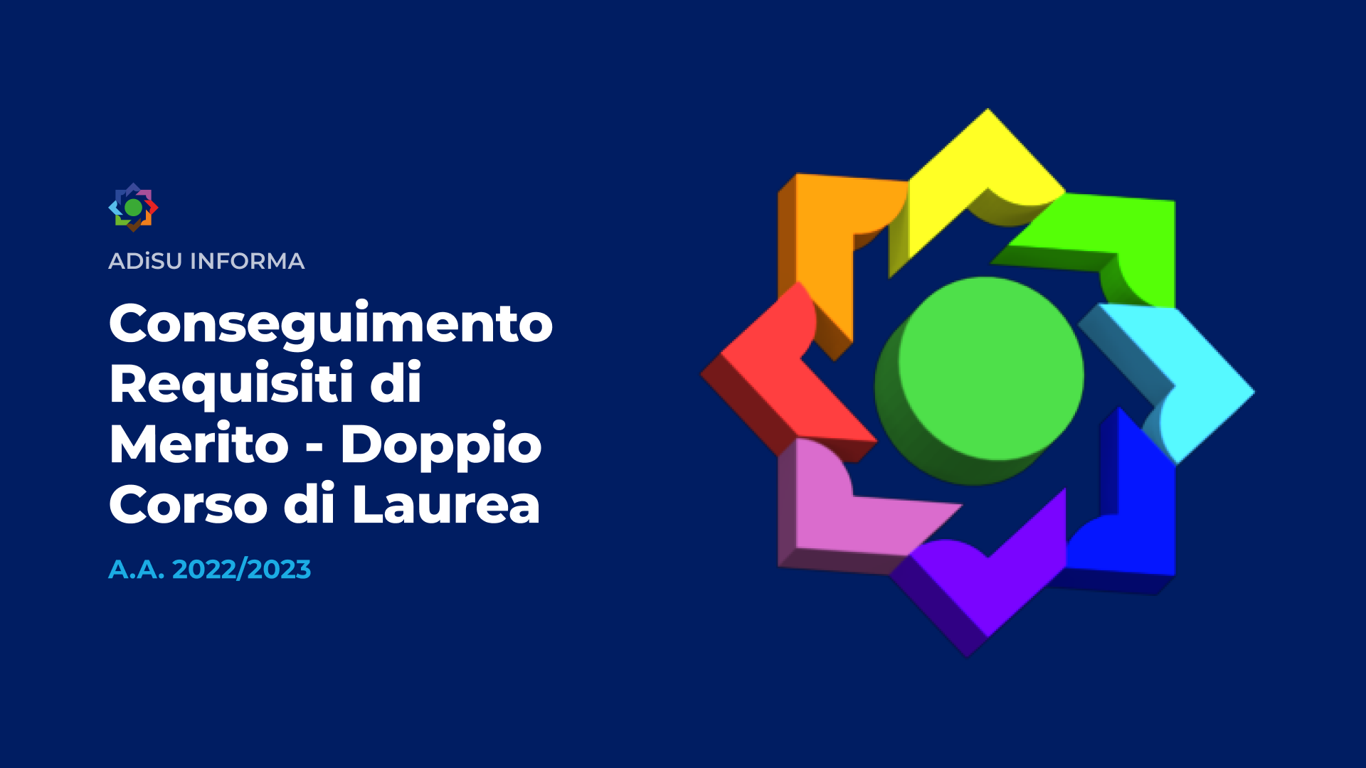 CERTIFICAZIONE DEL CONSEGUIMENTO DEI REQUISITI DI MERITO - DOPPIO CORSO DI LAUREA - A.Di.S.U.