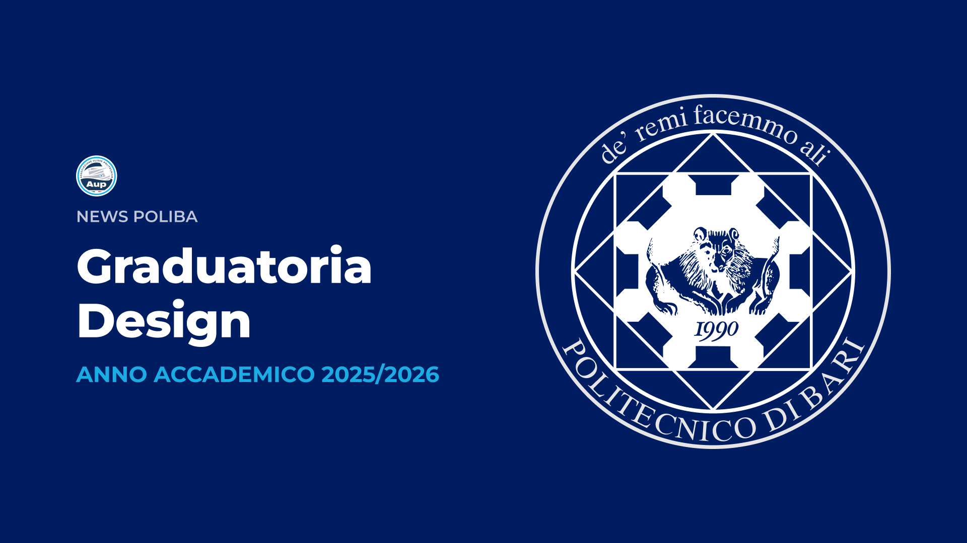 Immatricolazione Design - A.A. 2025/2026
