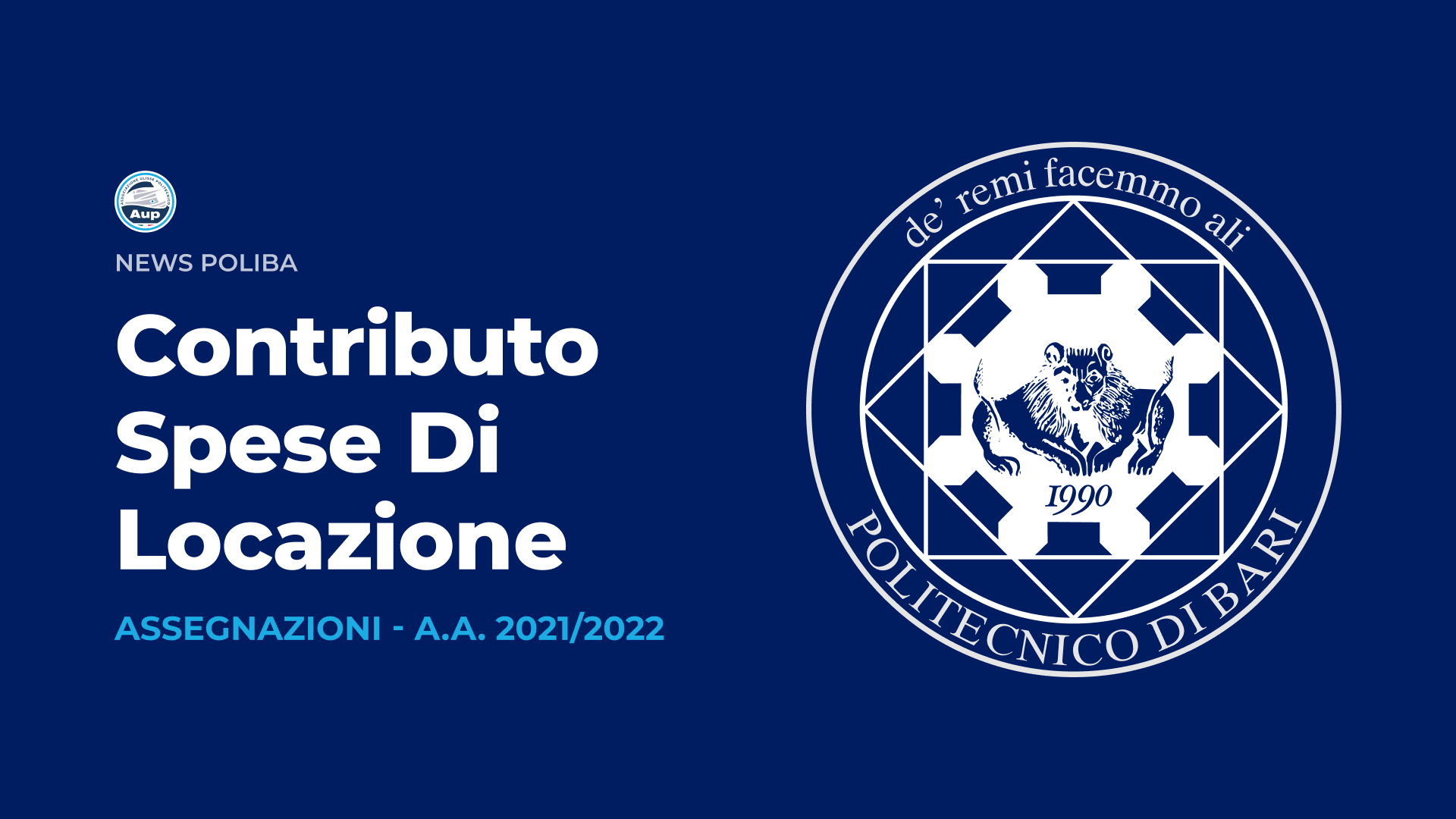 ASSEGNAZIONE CONTRIBUTO SPESE DI LOCAZIONE