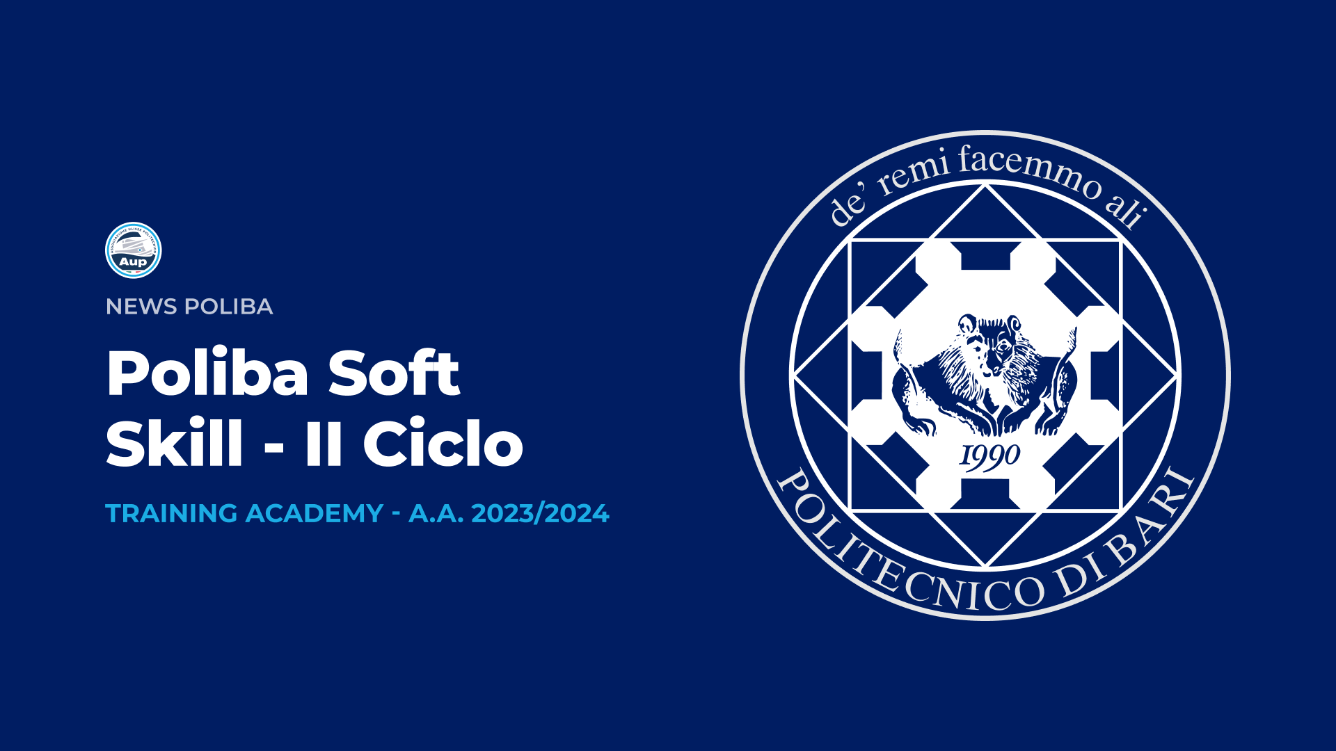 Poliba Soft Skill - Training Academy A.A. 2023/2024 - II CICLO