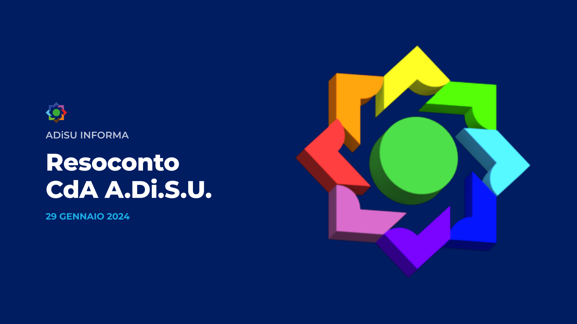 Resoconto CdA A.Di.S.U. - 29 gennaio 2024