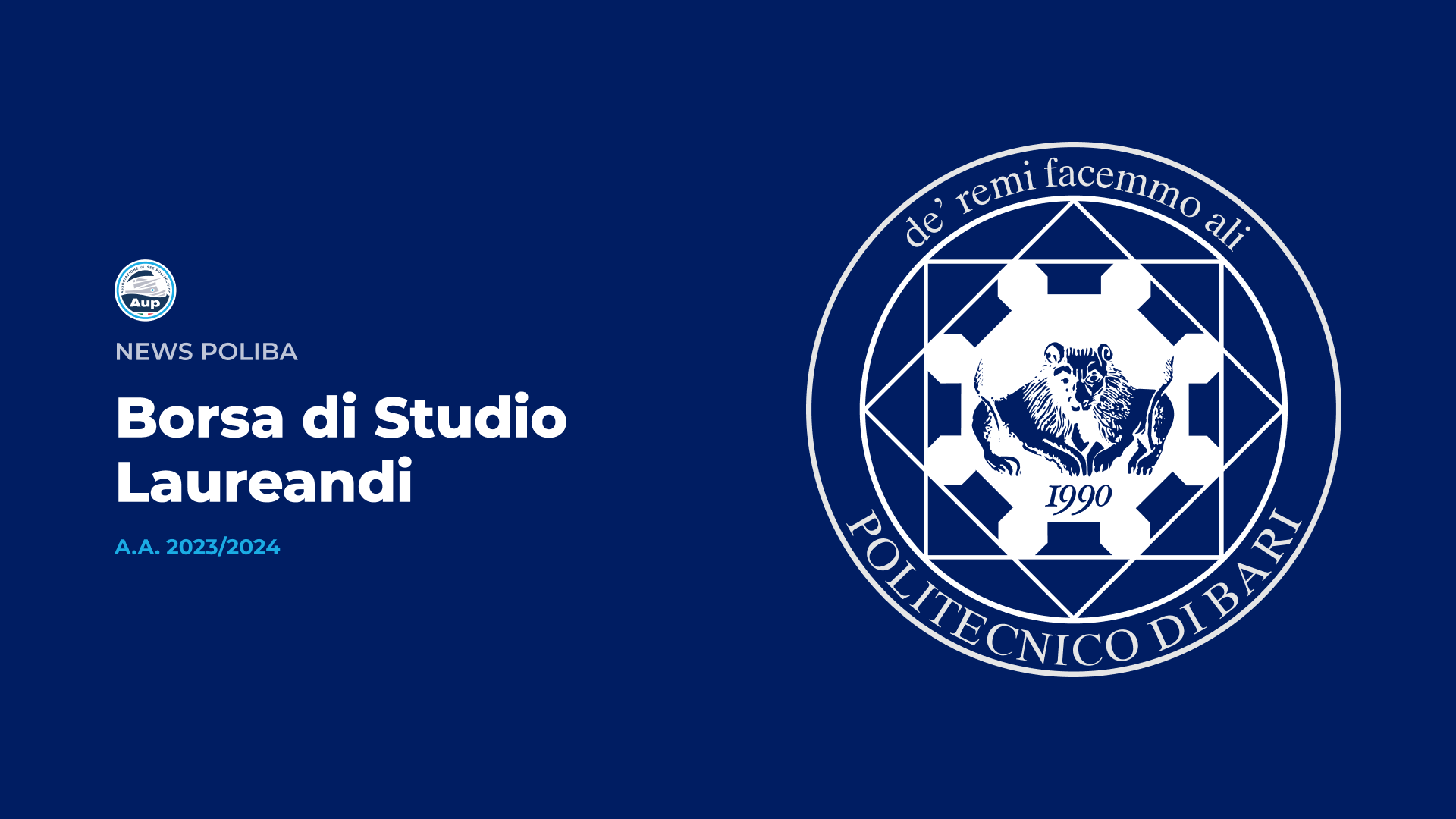 Bando Borse di Studio Laureandi | A.A. 2023/2024
