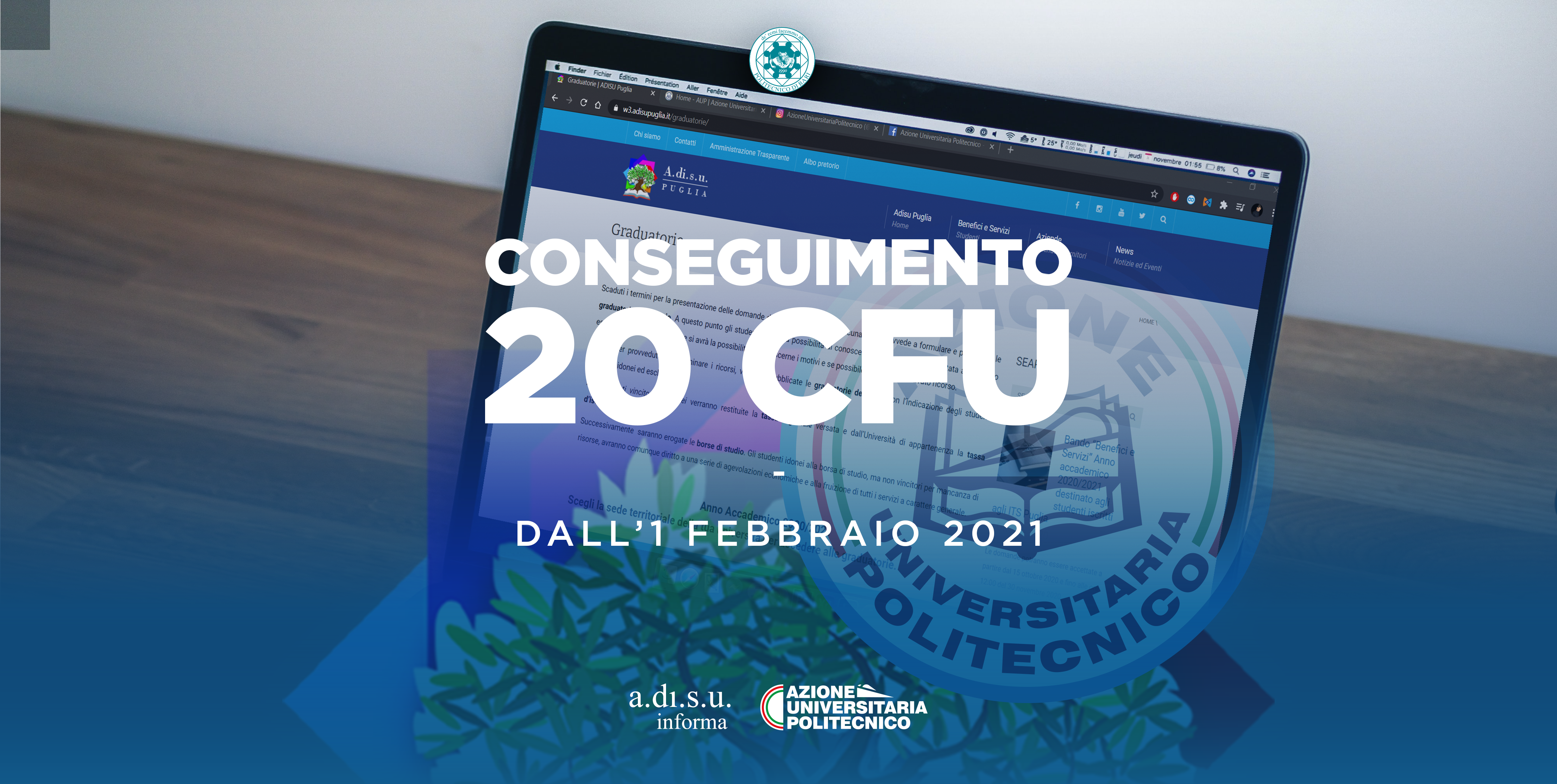 CERTIFICAZIONE 20 CFU PRIMI ANNI A.Di.S.U.