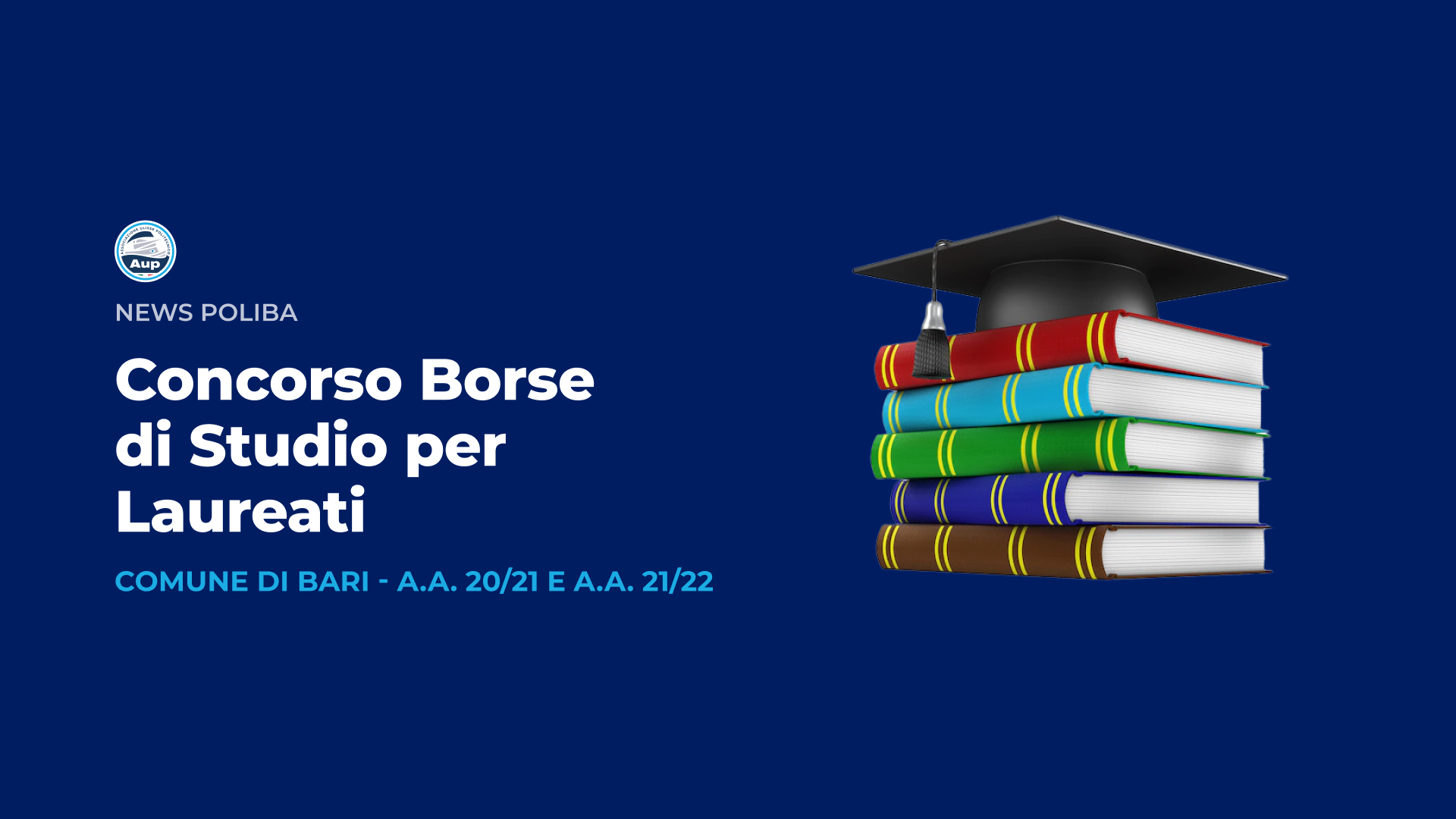 Concorso per il conferimento di Borse di Studio per Laureati - Comune di Bari - A.A. 20/21 e A.A. 21/22