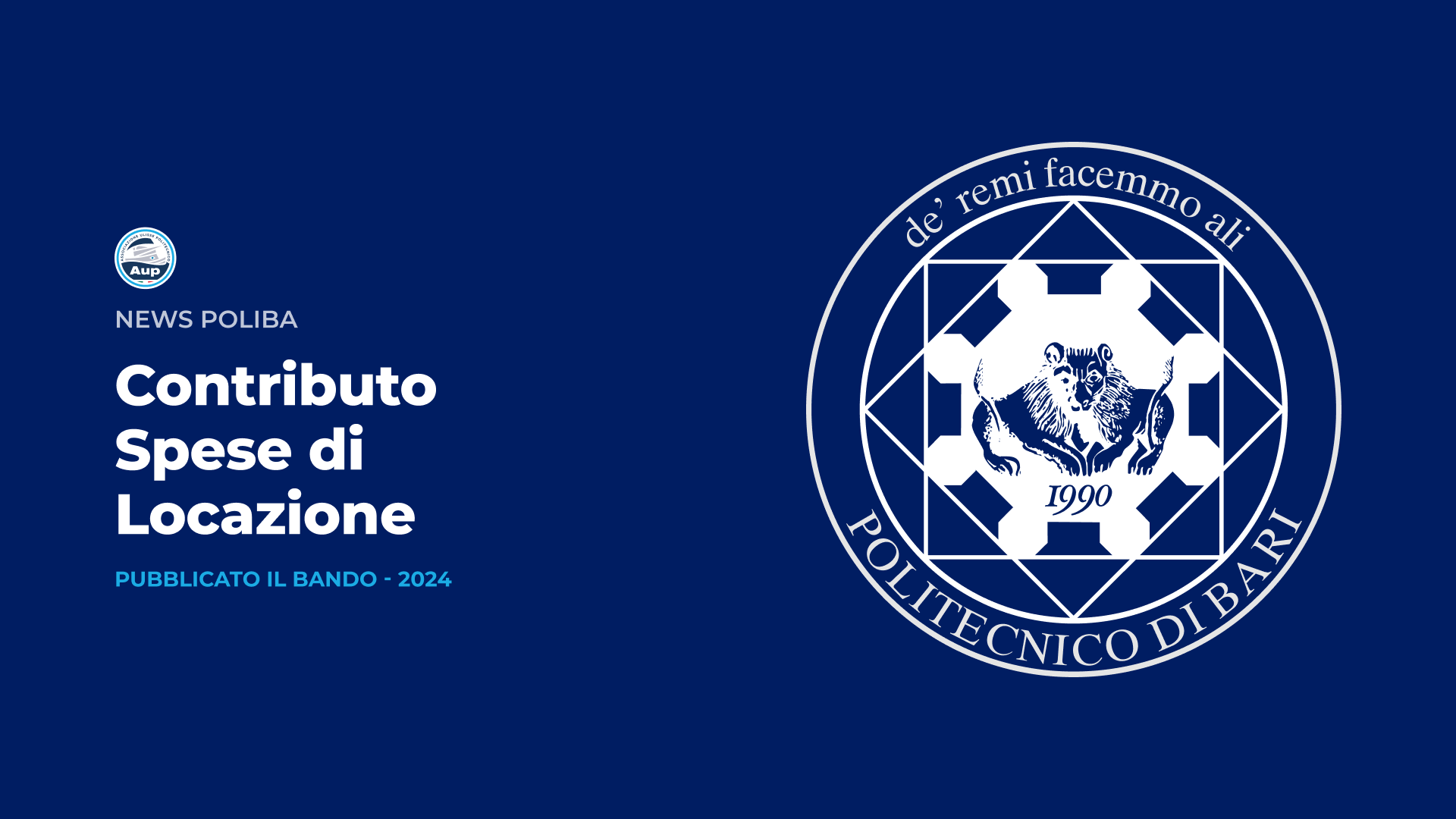 Avviso per l’erogazione di un contributo ministeriale per le spese di locazione abitativa sostenute dagli studenti fuori sede per l’anno 2024