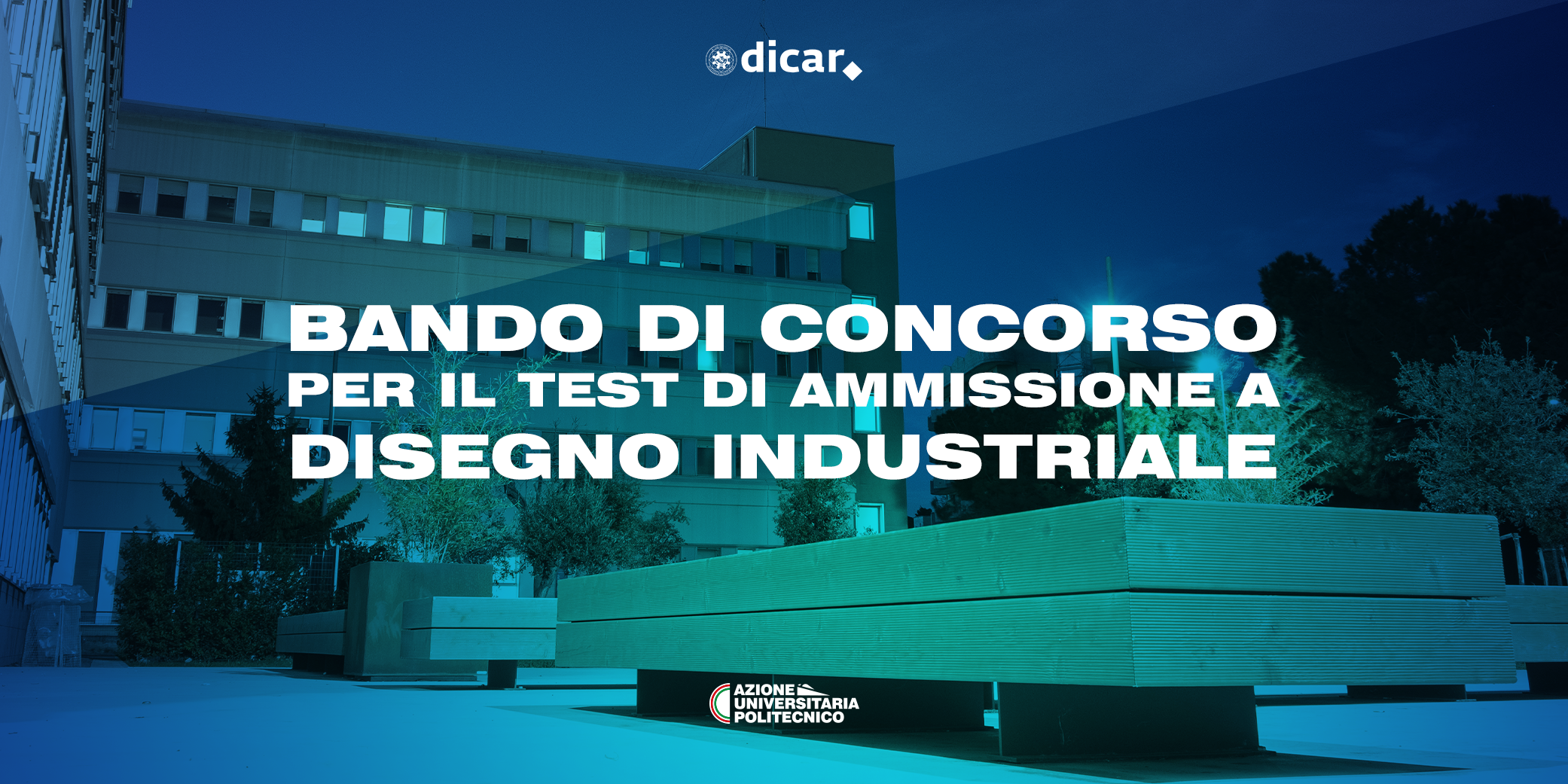 Bando di concorso per il Test di Ammissione a Disegno Industriale A.A. 2020/21