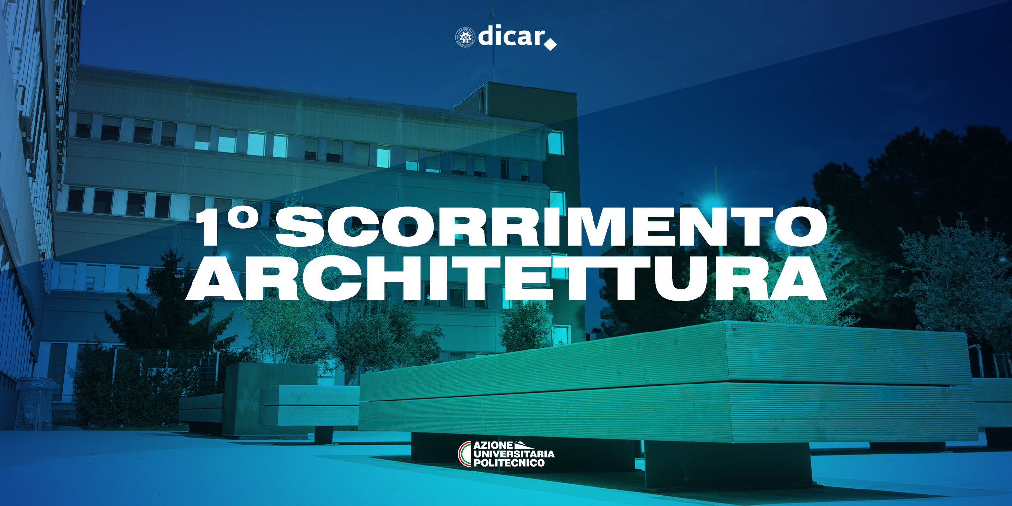 PRIMO SCORRIMENTO PER IL CDLM IN ARCHITETTURA 2020/21
