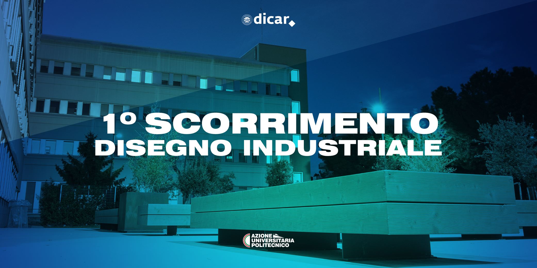 PRIMO SCORRIMENTO PER IL CDL IN DISEGNO INDUSTRIALE