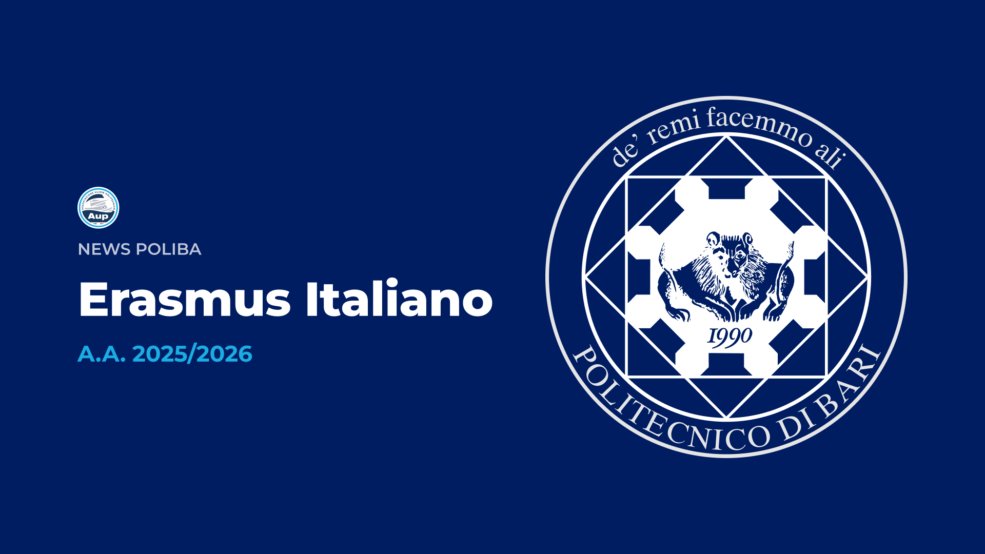 Bando Erasmus Italiano - A.A. 2025/2026