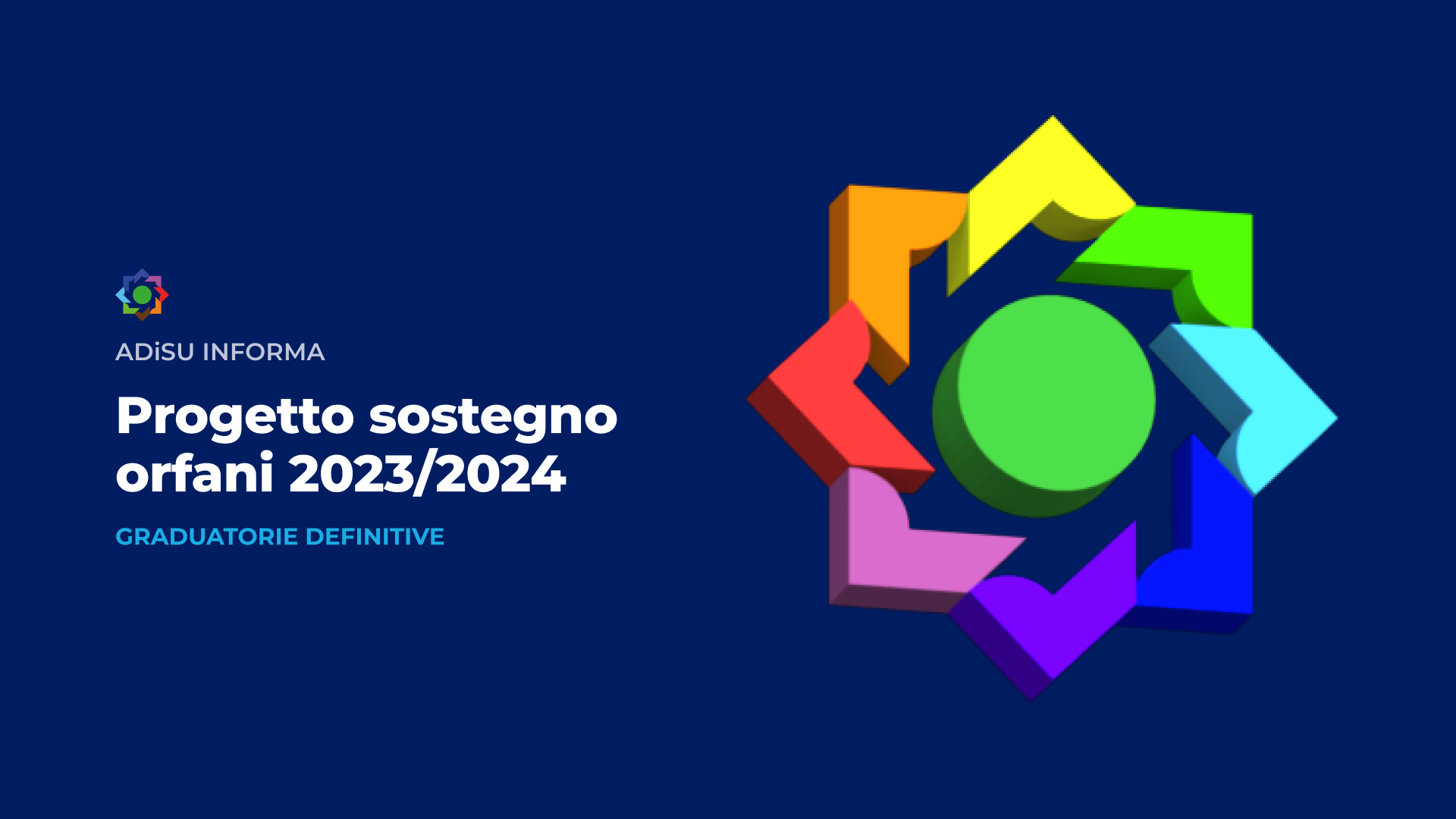 Graduatorie Definitive Bando Orfani - A.A. 2023/2024 - A.Di.S.U.