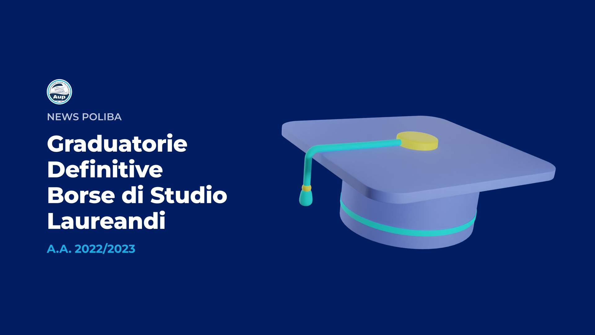 Graduatorie Definitive Borsa di Studio Laureandi - A.A. 2022/2023