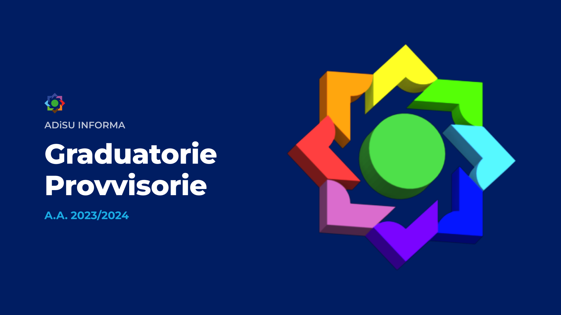Graduatorie Provvisorie A.Di.S.U. - A.A. 2023/24