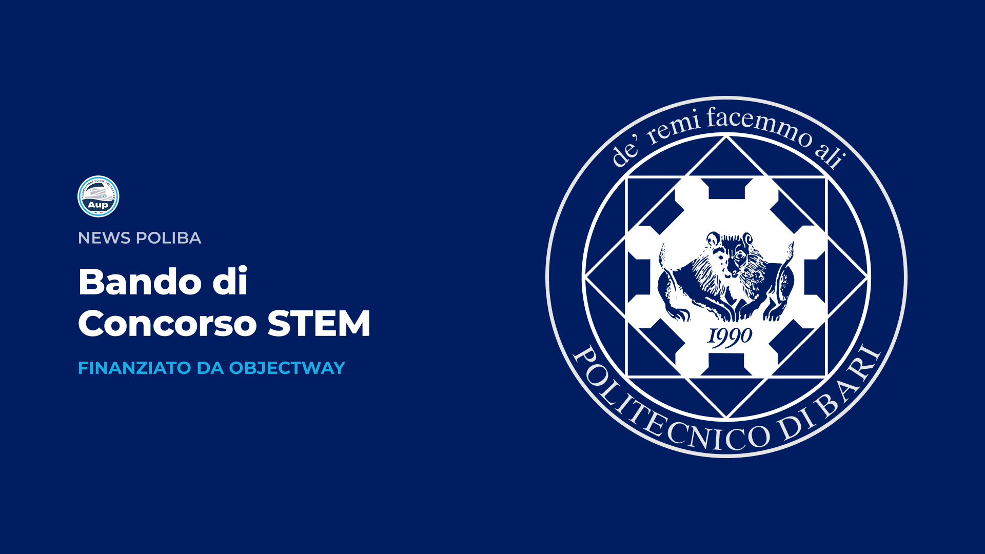 Bando di concorso STEM finanziato dall’azienda Objectway
