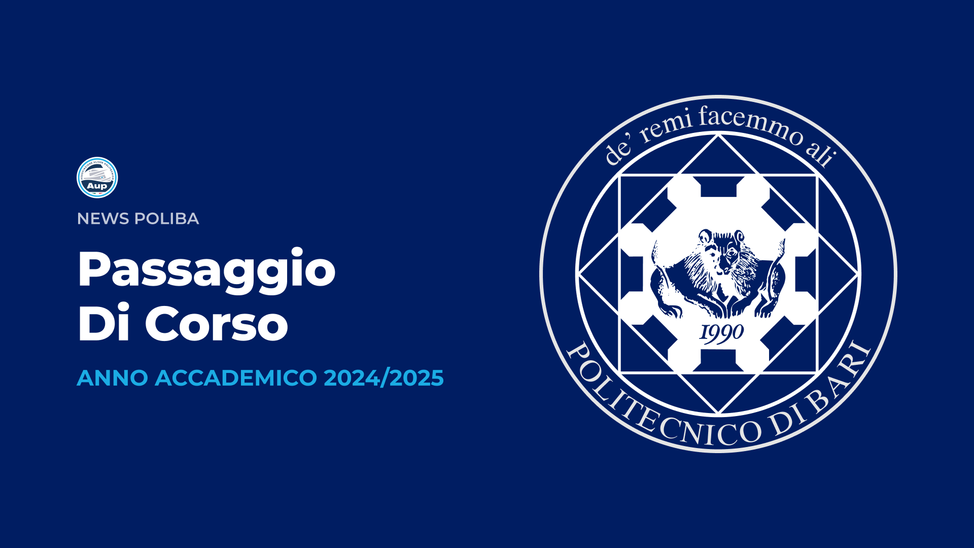 Passaggio di Corso - A.A. 24/25