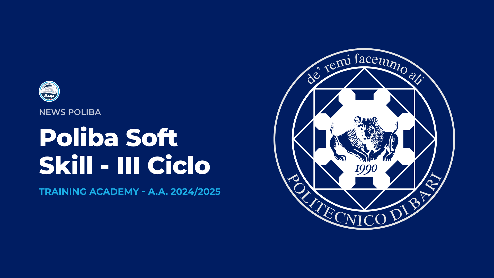 Poliba Soft Skill - Training Academy III CICLO - A.A. 2024/2025