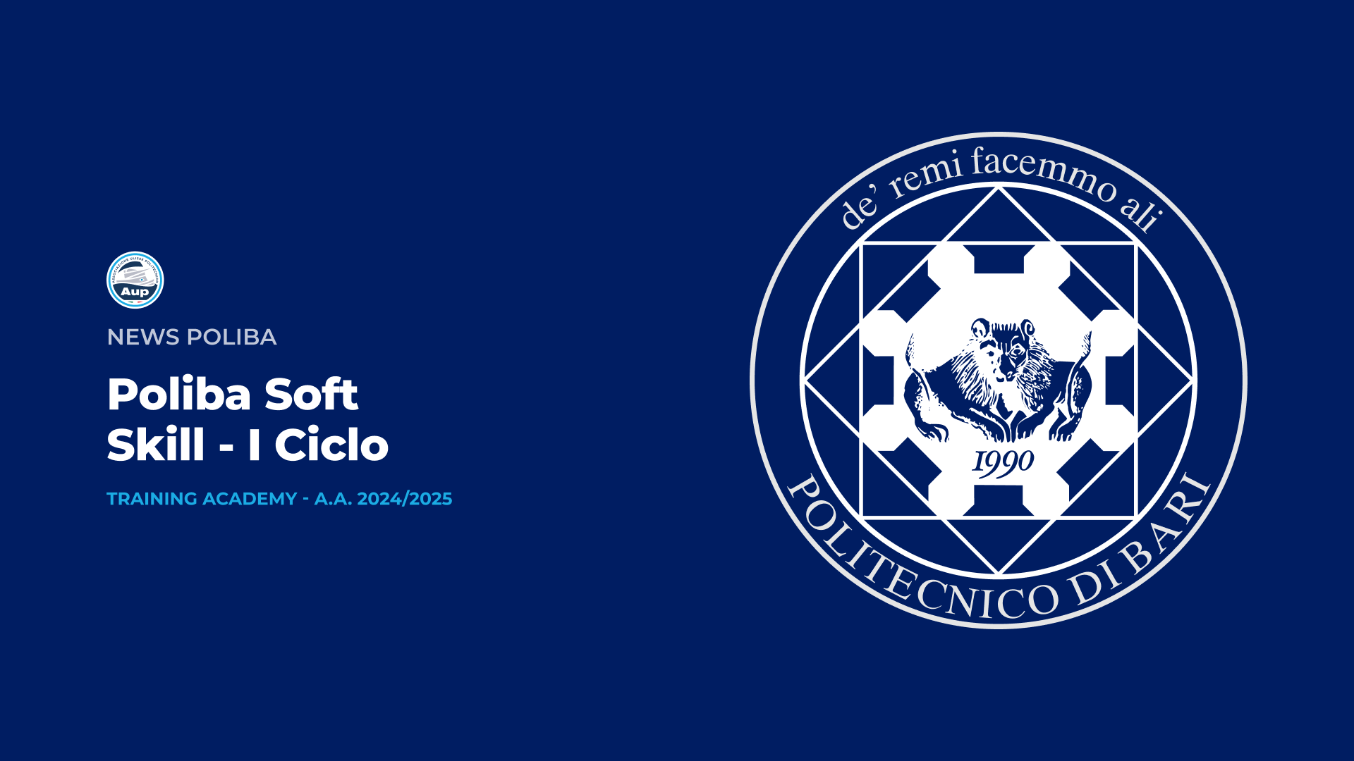 Poliba Soft Skill Training Academy I ciclo - A.A. 2024/2025 