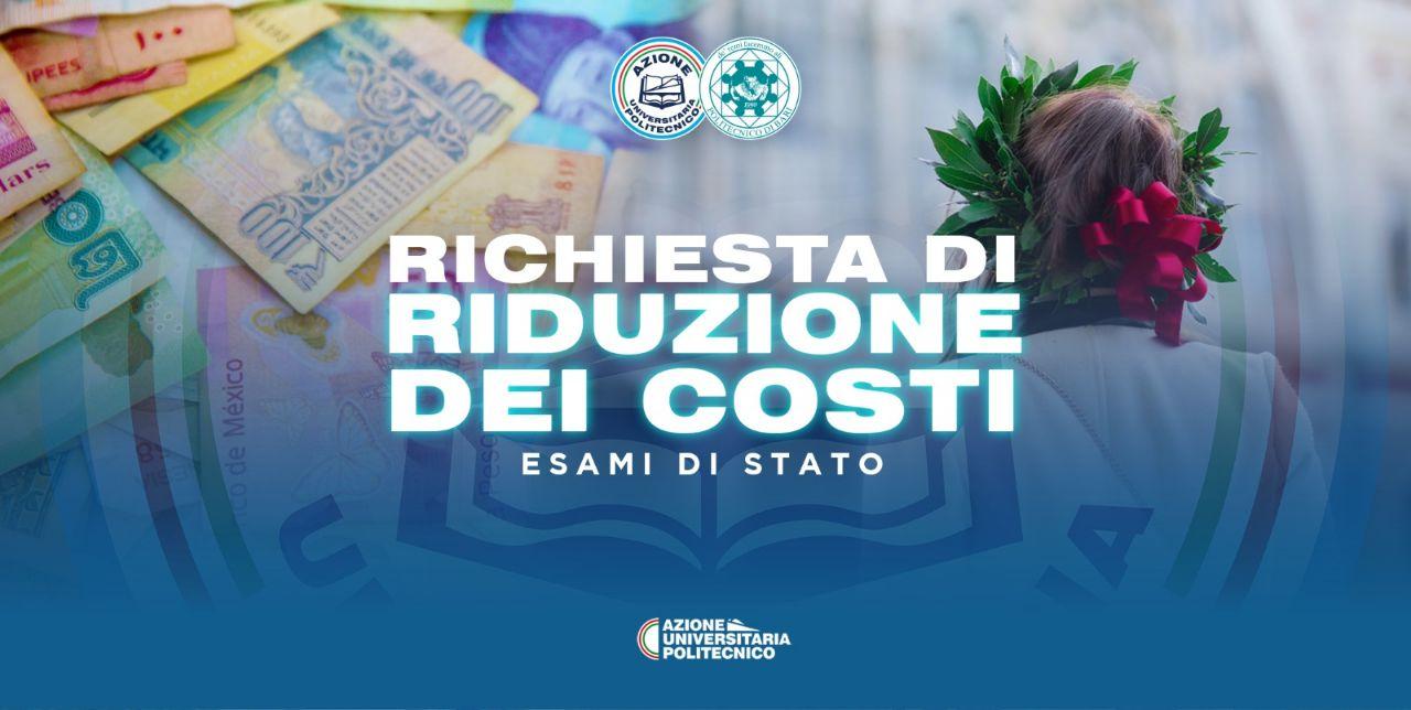 Richiesta riduzione del costo dell'Esame di Stato