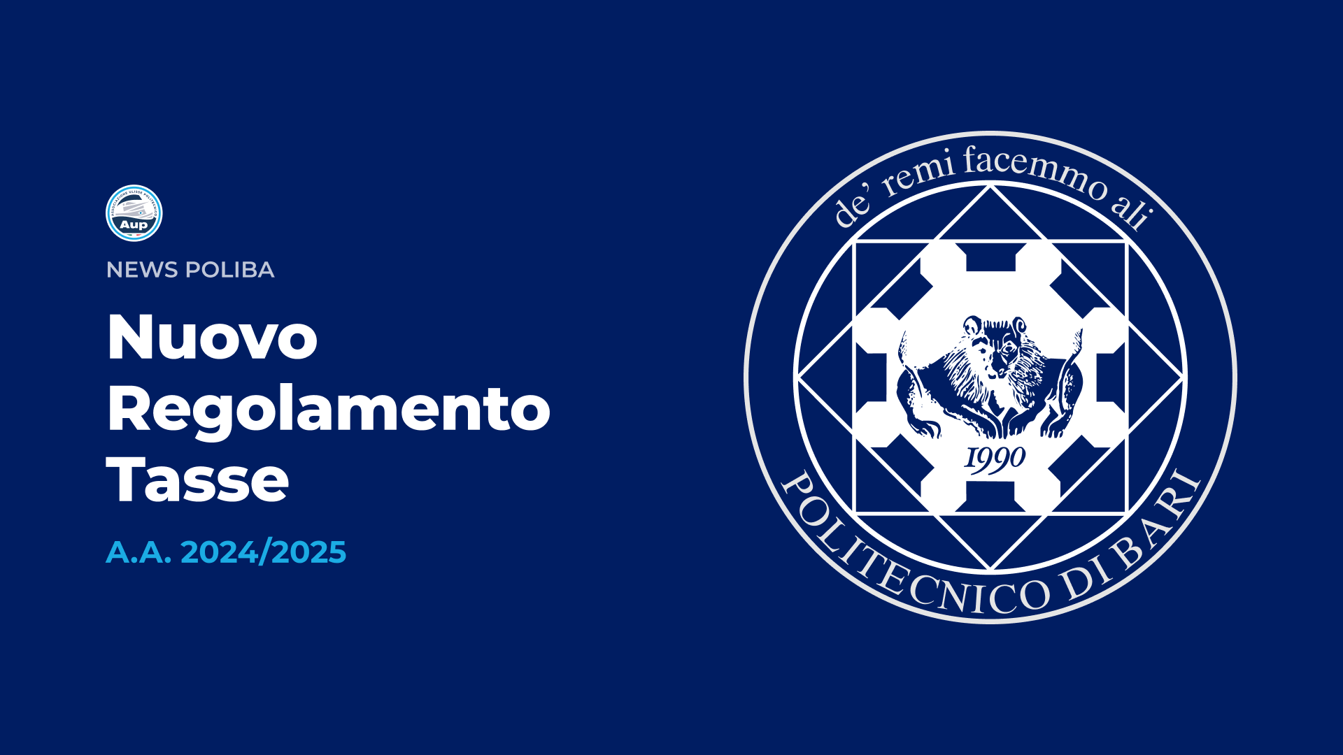 Regolamento Tasse - A.A. 2024/2025