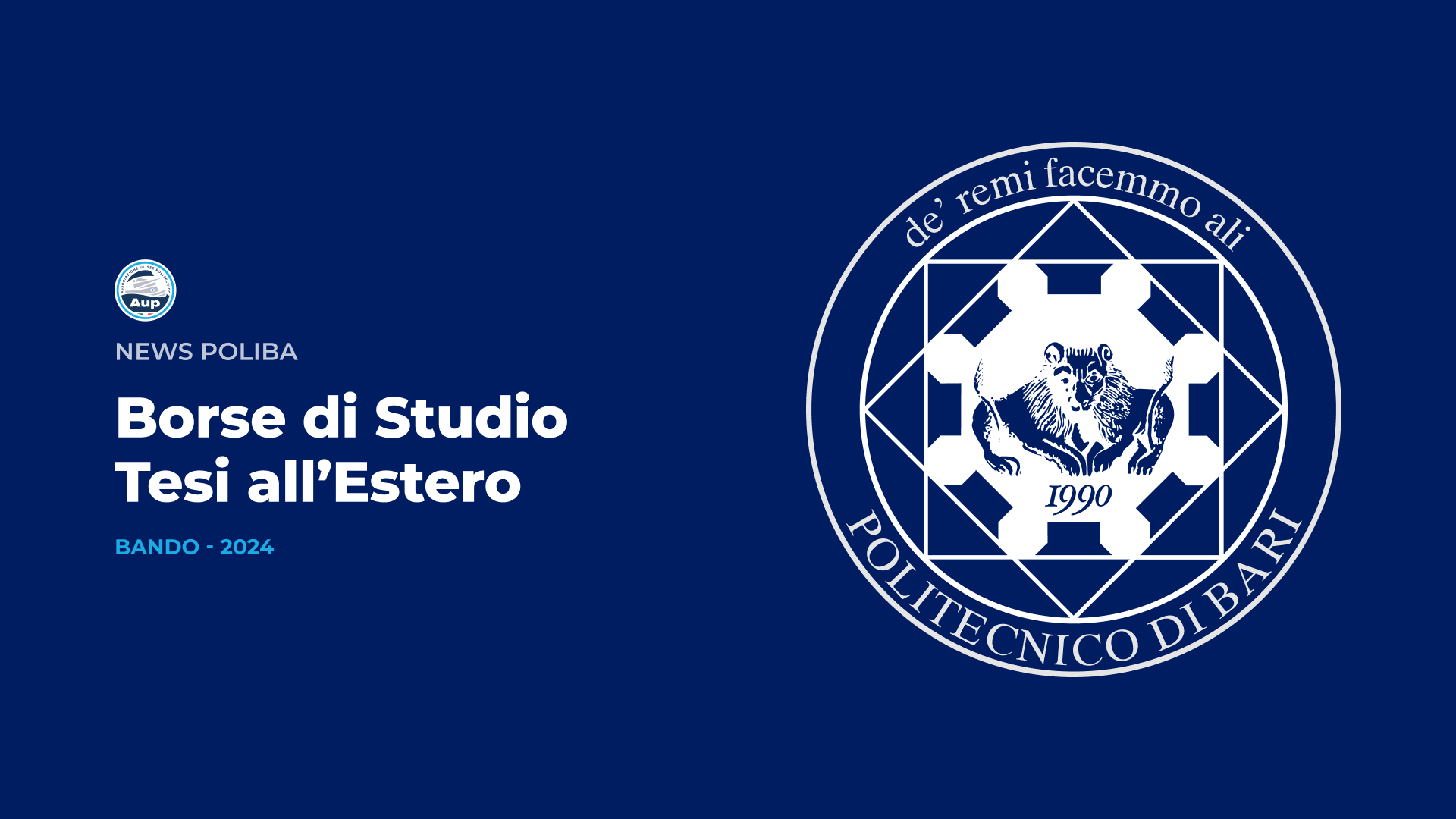 Bando di Concorso per Tesi all'Estero 2024
