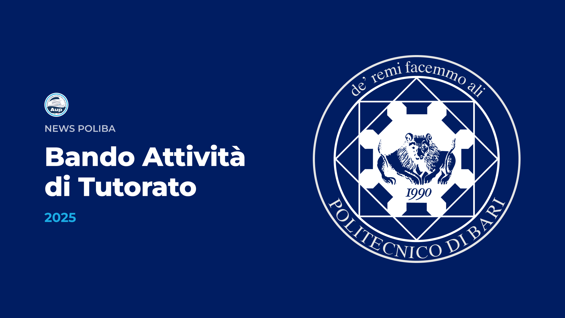 Bando Attività di Tutorato - 2025