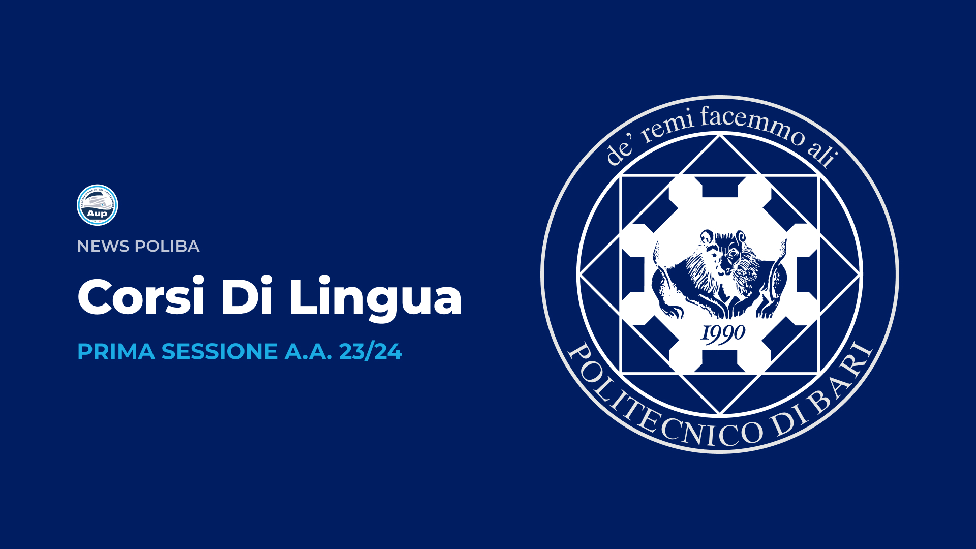 Corsi di Lingua - Prima Sessione A.A. 23/24