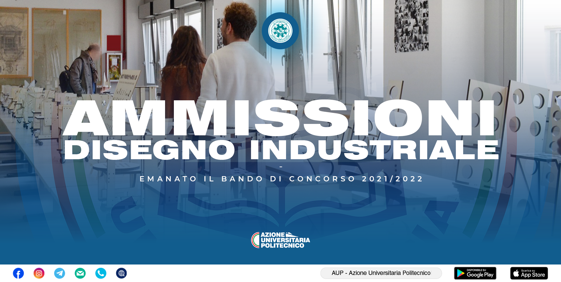 BANDO PER IL CDL IN DISEGNO INDUSTRIALE - A.A. 2021/22