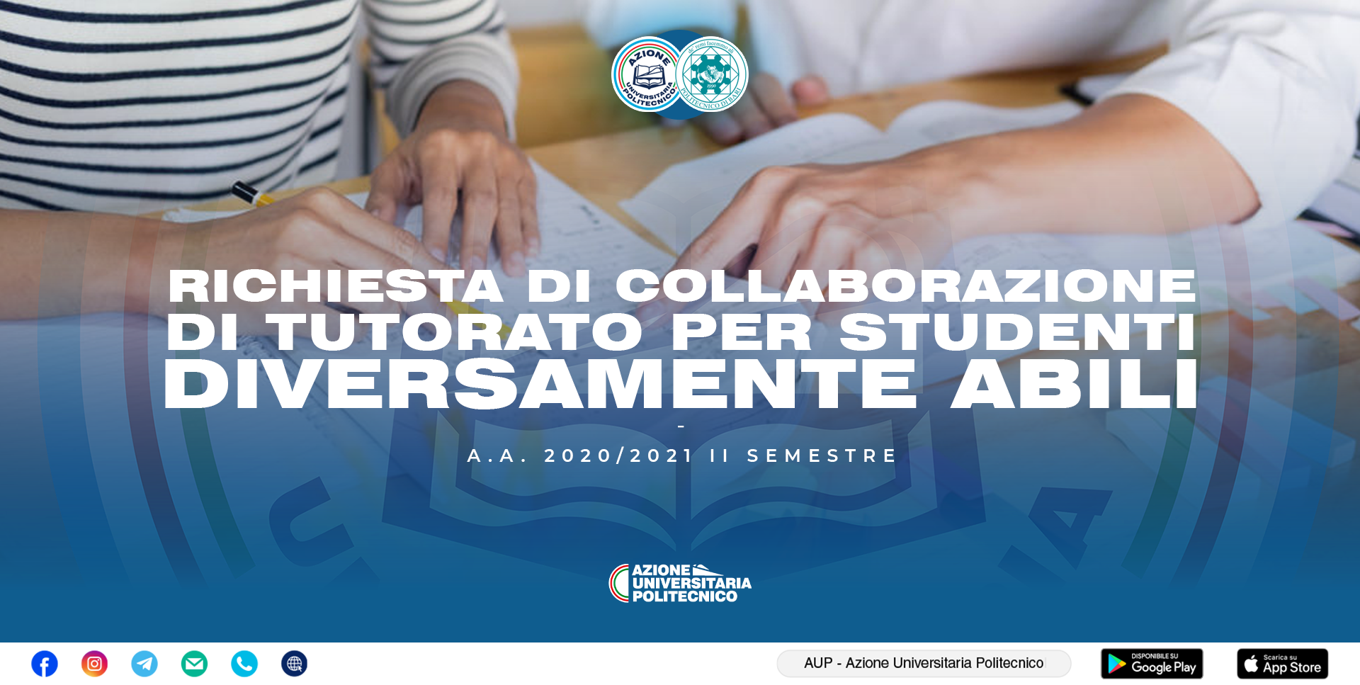 Richiesta di collaborazione per attività di tutorato alla pari in favore di studenti diversamente abili