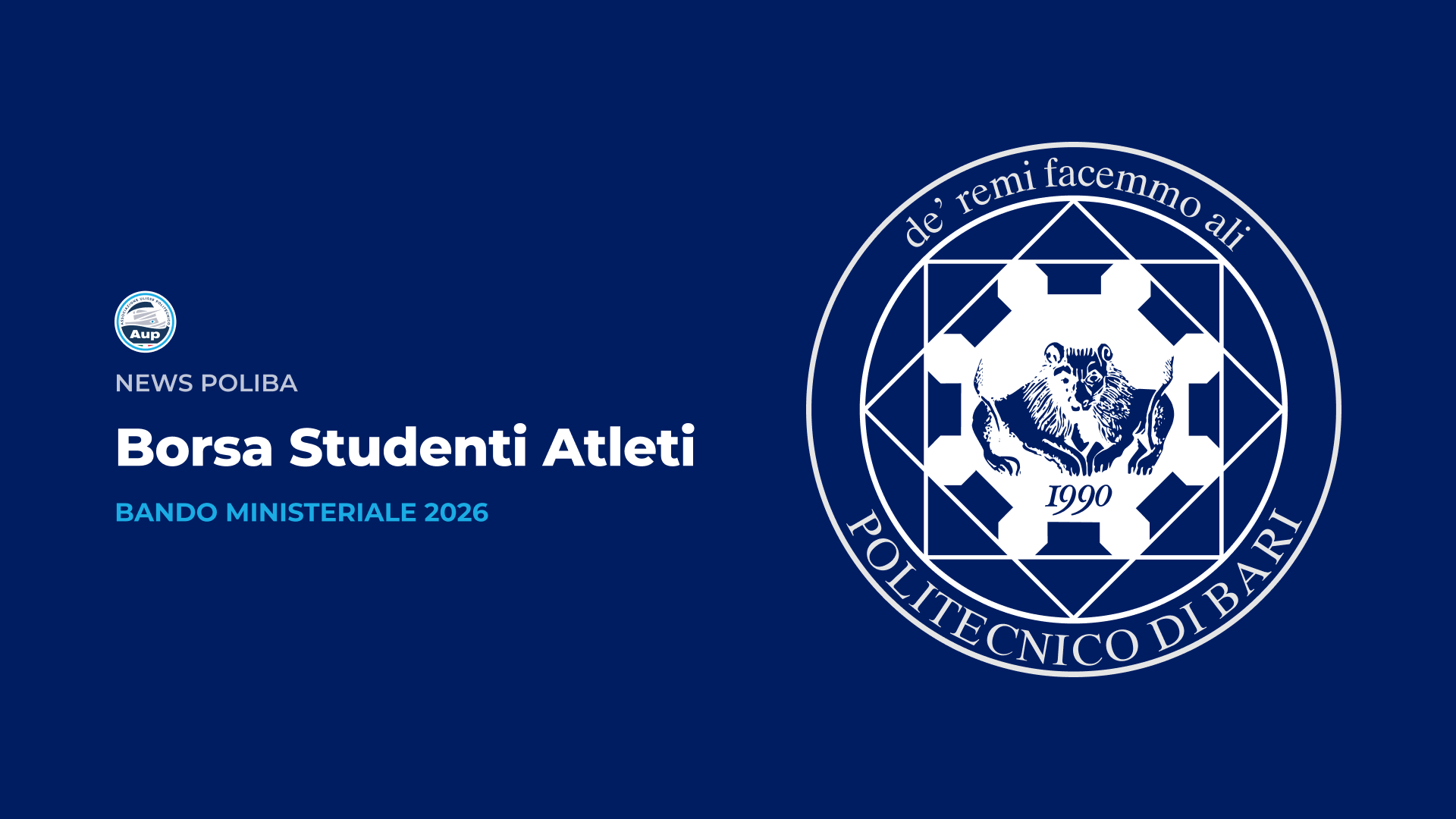 Borsa Studenti Atleti - 2026