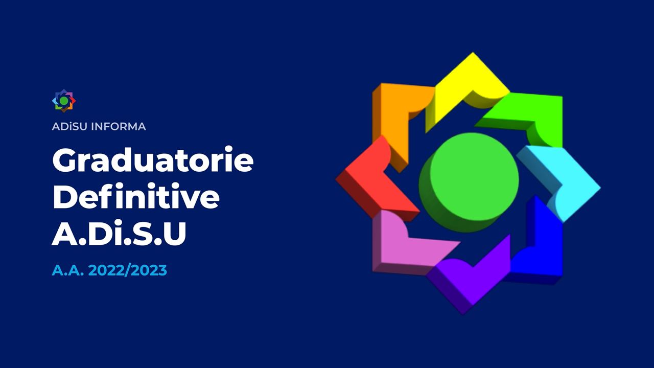 GRADUATORIE DEFINITIVE ADISU - A.A. 2022/23
